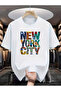 New York City Printed Unisex Oversize Crew Neck T-Shirt