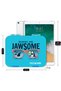 Eazy Kids Jawsome 6 / 4 Compartment Bento Lunch Box w / Lunch Bag - Blue - 8