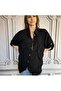 Women's Cotton Shirt - Filthy Stitched Capri Sleeve - 2