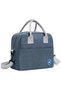 Eazy Kids Jawsome 6 / 4 Compartment Bento Lunch Box w / Lunch Bag - Blue - 2