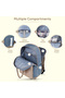 Kenzie Mom Dad Travel Diaper Backpack - Blue - 4