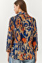Women's Multicolor Patterned Viscose Shirt 60261347 - 7