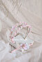 Pink Crystal, Double Crown with Pink Flowers, Baby Headband Maternity Crown Set