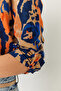 Women's Multicolor Patterned Viscose Shirt 60261347 - 6