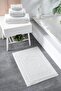 2-Pack Greek 100% Cotton Foot Towels - White 50X70, 245 Gr - 3