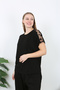 Women's Li̇King Vi̇Skon Lace Sleeve Plus Size Suit - 4