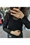 Black Mesh Sweater - 4