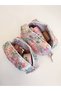 Pink Lilac Floral Makeup Bag Small Size Zipper Portfolio Bag - 8