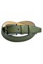 Khaki Green Faux Leather Stitched 4 cm Classic Men's Belt - 4