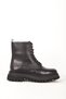 Dericlub Women's Thick Soled Lace-Up Casual Boots Real Leather Br 66357 Black