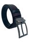 Brown / Black Double Sided Faux Leather 4 cm Unisex Sports Belt - 6