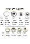 Metal Snap Fasteners 61 -15 Mm, [25 Sets] - 2
