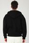Basic Erkek Oversize Fit Kapüşonlu ve Fermuarlı Üst - 5