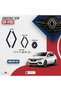 Symbol 3 (2016-2021) New Style Emblem Plating Sticker - Piano Black, Black