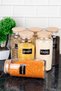 Set of 6 Glass Jars Large Size Food Pulses with Wooden Vacuum Lid 1300 ml - 2