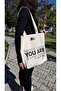 حقيبة قماش مطبوعة "You Are Enough" - 6
