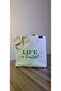 Printed Gusseted Canvas Tote Bag, Life Is Beautiful - 2