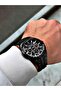 Functional black waterproof steel band men's wristwatch - 3