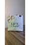 Printed Gusseted Canvas Tote Bag, Life Is Beautiful - 5
