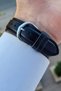 Silver Cord Black Color Men's Wrist Watch - 5
