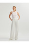 Cotton Floral Applique Detailed Slim Fit Sleeveless Crew Neck Undershirt - 2