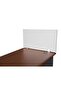 Deler Desktop Mounted Privacy Panel Divider Panels with 2 Clips for Student (75 CM, Silver)