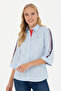 Women's Light Blue Short Sleeve Shirt 50264293-Vr003 - 3