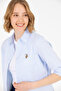 Women's Light Blue Long Sleeve Basic Shirt 50262888 -Vr003 - 3