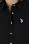 Women's Black Long Sleeve Basic Shirt 50271264-Vr046 - 7