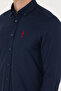Navy Blue Long Sleeve Men's Shirt - 50271293 -Vr033 - 7