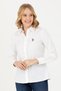 Women's White Long Sleeve Basic Shirt 50276496-Vr013 - 3