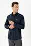 Men's Navy Blue Long Sleeve Shirt 50276312 -Vr033
