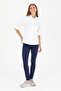 Women's White Long Sleeve Basic Shirt 50266458 -Vr013 - 4