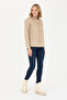 Women's Light Khaki Long Sleeve Basic Shirt 50271268-Vr183 - 4