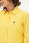 Women's Yellow Long Sleeve Basic Shirt 50262887-Vr094 - 7