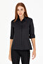 Women's Black Long Sleeve Basic Shirt 50266458 -Vr046