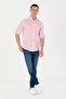 Men's Pink Striped White Shirt 50263330 -Vr041 - 4