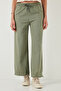 Cotton Relaxed Fit High Waist Wide Leg Pants Pants 668Yp5275 - 2