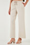 Cotton Relaxed Fit High Waist Wide Leg Pants Pants 668Yp5275 - 3