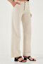 Cotton Standard Fit High Waist Wide Leg Pants Pants 668Yp5193 - 4