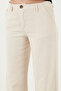 Cotton Standard Fit High Waist Wide Leg Pants Pants 668Yp5193 - 6