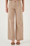 Cotton Standard Fit High Waist Wide Leg Pants Pants 668Yp5344 - 3