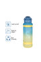 Nova Kids Water Bottle 1000ml with Straw- Blue - 5