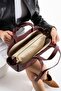 Claret Red Shopper Women's Tote Hand and Shoulder Strap Bag - 7