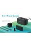 5-in-1 Travel Charging Combo, 10000mAh Power Bank, 2 Cables, Travel & Car Charger