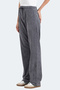 Vespera Women's Wide Leg Dark Gray Sweatpants