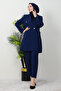 Blazer Jacket Set Navy Blue - 3