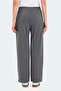 Versus Women's Wide Leg Dark Gray Sweatpants with Pockets - 6