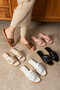 Summer Slippers - Throw Ribbed Women's Slippers - Casual Slippers - 4