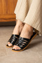 Summer Slippers - Throw Ribbed Women's Slippers - Casual Slippers